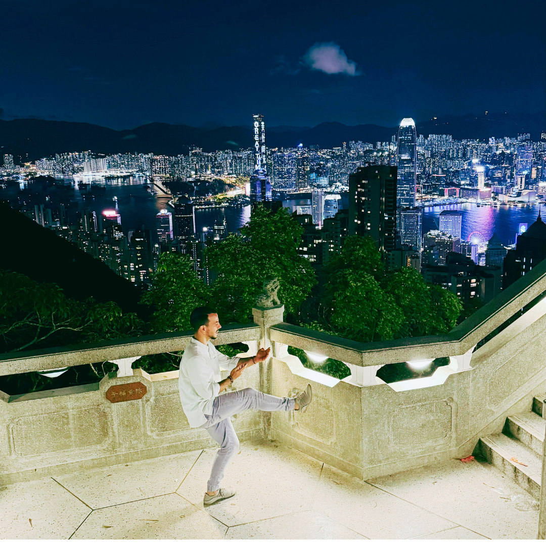 Nuno Veloso - integrative coach - wing chun kung fu kick - Hong Kong